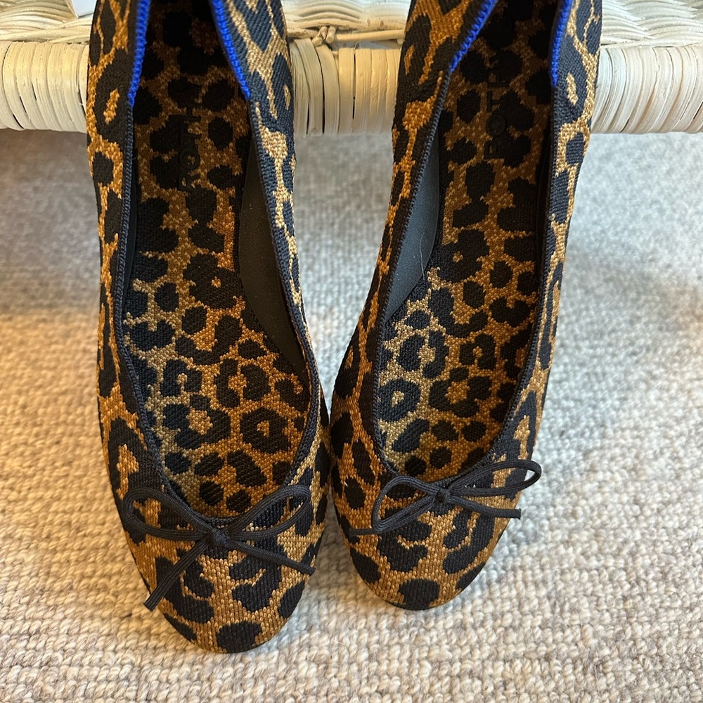ROTHY’S Leopard Print Ballet Flats